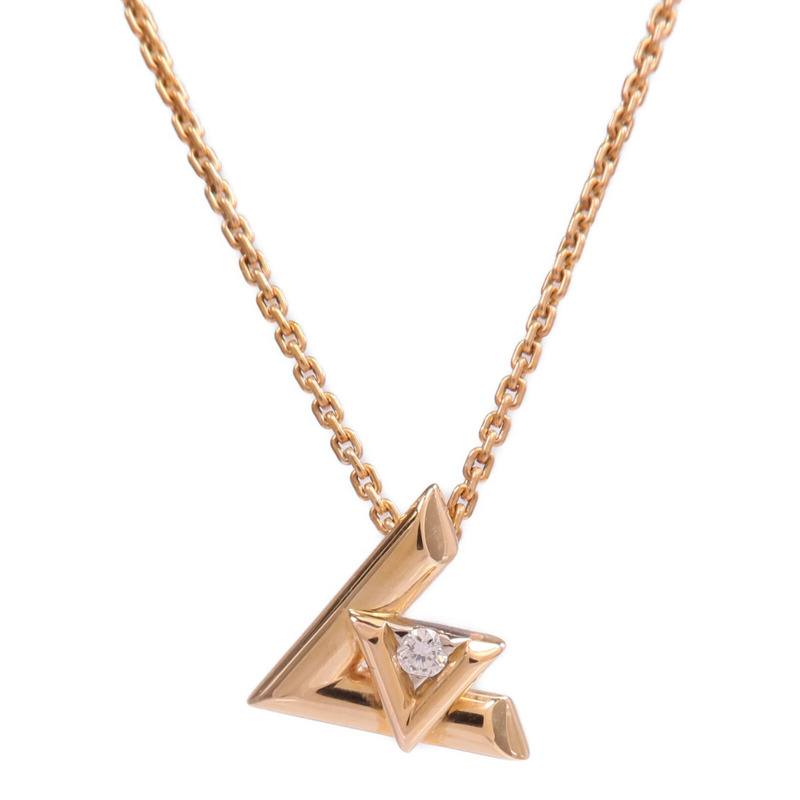 LOUIS VUITTON 18K玫瑰金Volt One鑽石項鍊-2