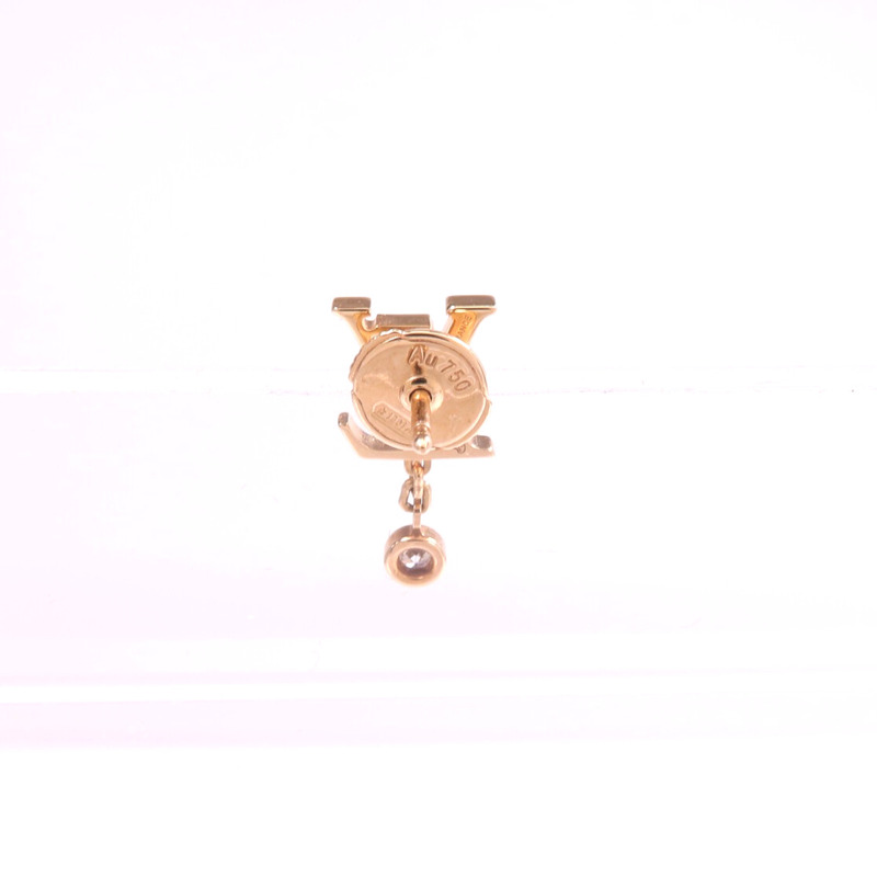 LOUIS VUITTON 18K玫瑰金Idylle Blossom Ear Stud x1鑽石耳環-2