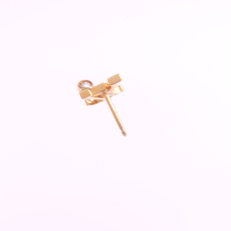 LOUIS VUITTON 18K玫瑰金Idylle Blossom Ear Stud x1鑽石耳環-3