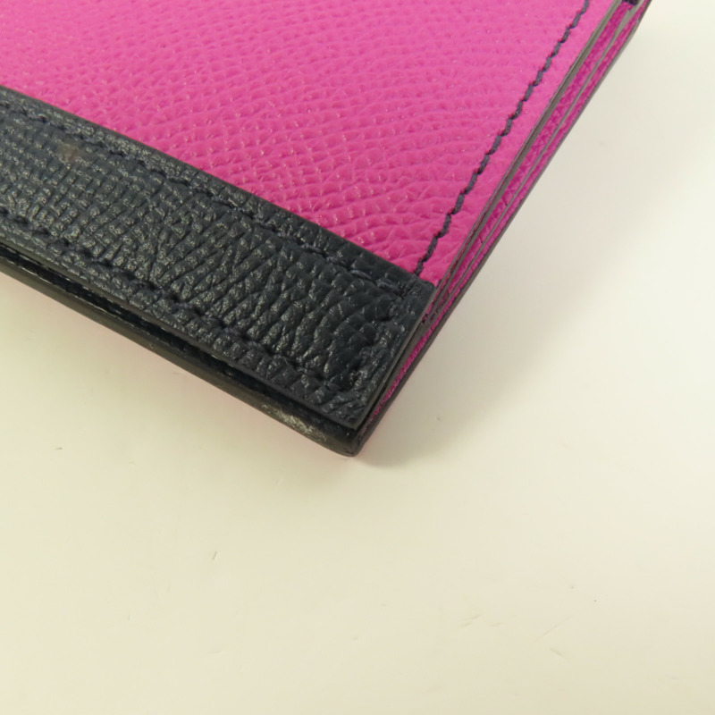 HERMES Epsom皮革Camail Long Wallet銀扣長錢包Magnolia-11