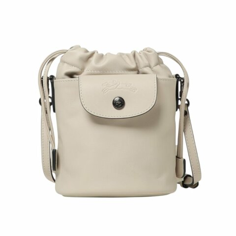 【LONGCHAMP】Le Pliage Xtra XS 牛皮 肩背包 斜背包 水桶包 白紙色 10317987555