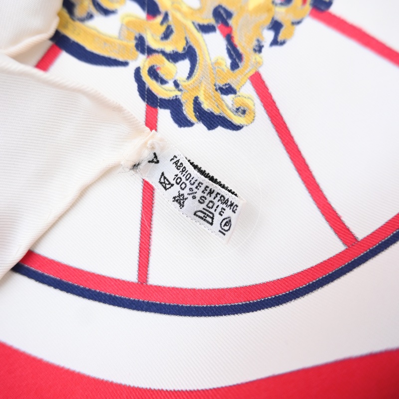 中古 愛馬仕 Hermès Springs 春日系列 馬車 真絲 絲巾-29