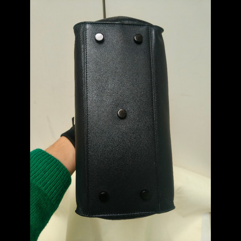 ‼️年前限時特賣‼️（原31800）至1/25⏰㊣✨YSL✨SAINT LAURENT 聖羅蘭 黑色 拼接 壓紋 鱷魚紋 烤漆 兩用 醫生包 手提包 肩背包包/二手精品/保證正品🌳二手樹屋🌳-5