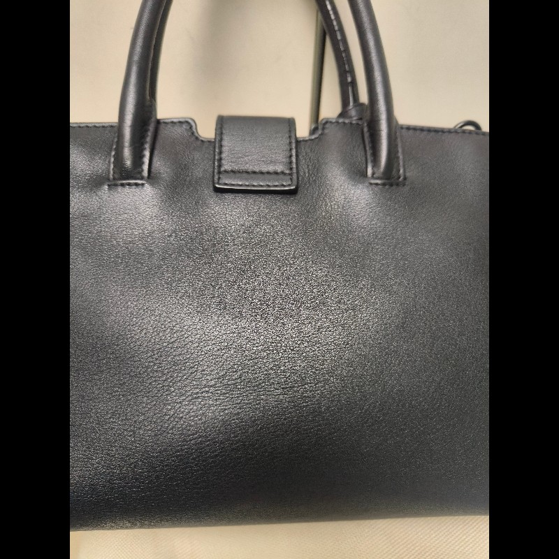 ‼️年前限時特賣‼️（原31800）至1/25⏰㊣✨YSL✨SAINT LAURENT 聖羅蘭 黑色 拼接 壓紋 鱷魚紋 烤漆 兩用 醫生包 手提包 肩背包包/二手精品/保證正品🌳二手樹屋🌳-25