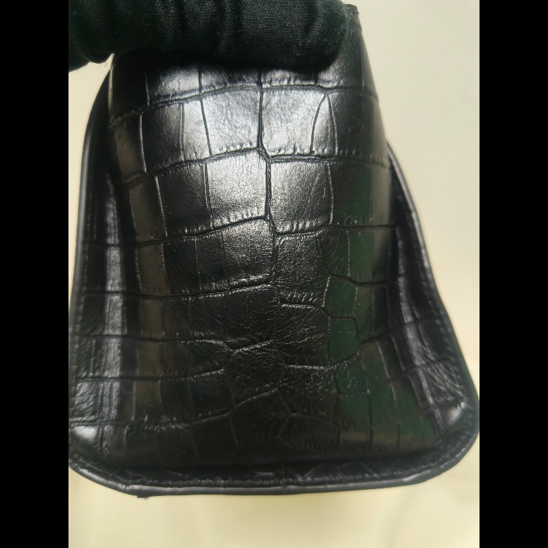 ‼️年前限時特賣‼️（原31800）至1/25⏰㊣✨YSL✨SAINT LAURENT 聖羅蘭 黑色 拼接 壓紋 鱷魚紋 烤漆 兩用 醫生包 手提包 肩背包包/二手精品/保證正品🌳二手樹屋🌳-29