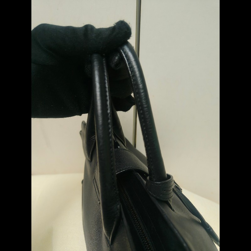 ‼️年前限時特賣‼️（原31800）至1/25⏰㊣✨YSL✨SAINT LAURENT 聖羅蘭 黑色 拼接 壓紋 鱷魚紋 烤漆 兩用 醫生包 手提包 肩背包包/二手精品/保證正品🌳二手樹屋🌳-33