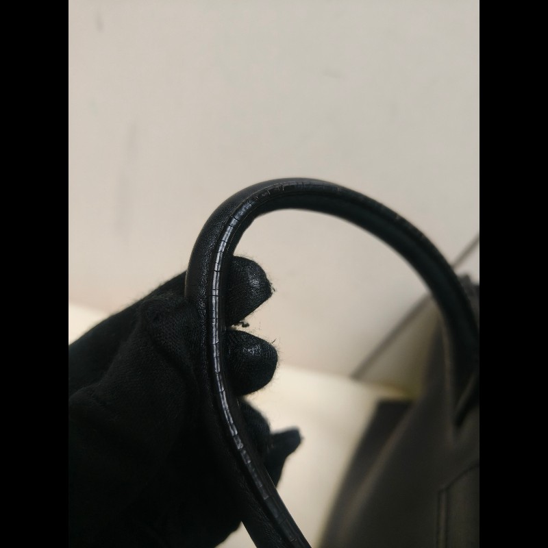 ‼️年前限時特賣‼️（原31800）至1/25⏰㊣✨YSL✨SAINT LAURENT 聖羅蘭 黑色 拼接 壓紋 鱷魚紋 烤漆 兩用 醫生包 手提包 肩背包包/二手精品/保證正品🌳二手樹屋🌳-36