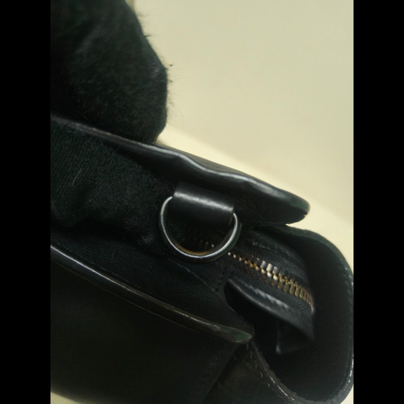 ‼️年前限時特賣‼️（原31800）至1/25⏰㊣✨YSL✨SAINT LAURENT 聖羅蘭 黑色 拼接 壓紋 鱷魚紋 烤漆 兩用 醫生包 手提包 肩背包包/二手精品/保證正品🌳二手樹屋🌳-39