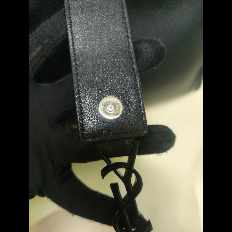 ‼️年前限時特賣‼️（原31800）至1/25⏰㊣✨YSL✨SAINT LAURENT 聖羅蘭 黑色 拼接 壓紋 鱷魚紋 烤漆 兩用 醫生包 手提包 肩背包包/二手精品/保證正品🌳二手樹屋🌳-40