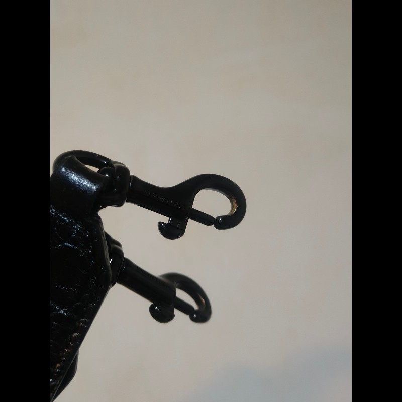 ‼️年前限時特賣‼️（原31800）至1/25⏰㊣✨YSL✨SAINT LAURENT 聖羅蘭 黑色 拼接 壓紋 鱷魚紋 烤漆 兩用 醫生包 手提包 肩背包包/二手精品/保證正品🌳二手樹屋🌳-47