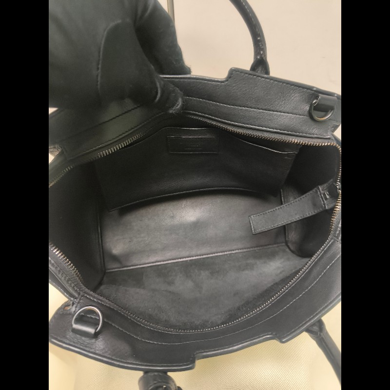 ‼️年前限時特賣‼️（原31800）至1/25⏰㊣✨YSL✨SAINT LAURENT 聖羅蘭 黑色 拼接 壓紋 鱷魚紋 烤漆 兩用 醫生包 手提包 肩背包包/二手精品/保證正品🌳二手樹屋🌳-54