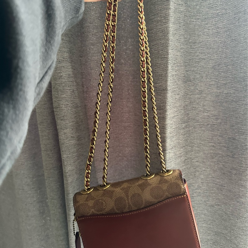 Coach madison 16 山茶花 老花 復古小方包-2