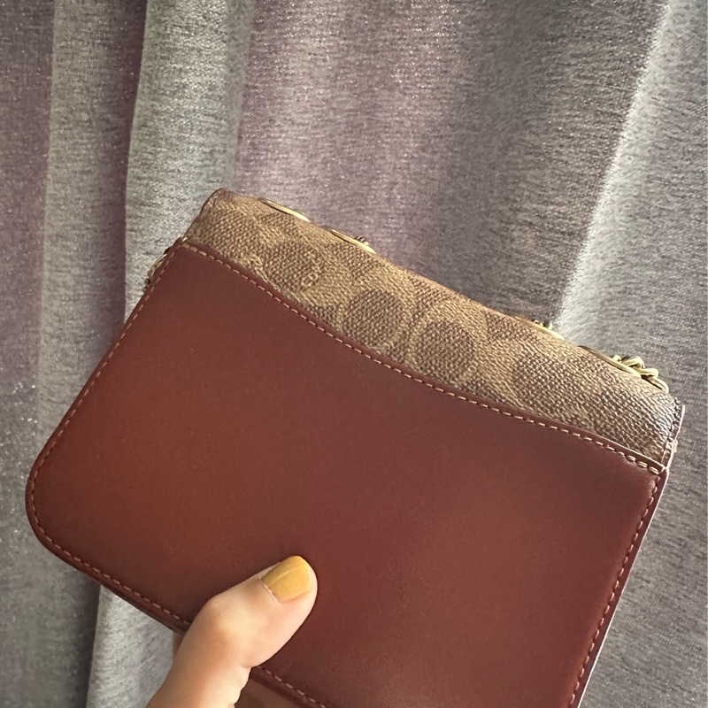 Coach madison 16 山茶花 老花 復古小方包-3