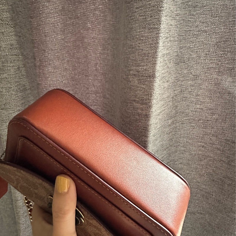 Coach madison 16 山茶花 老花 復古小方包-6