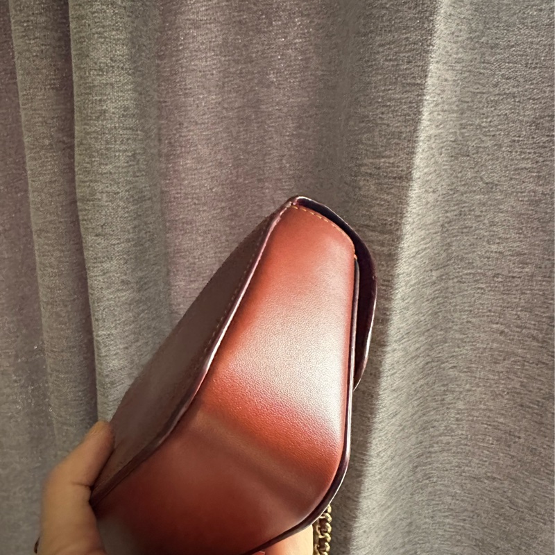 Coach madison 16 山茶花 老花 復古小方包-10