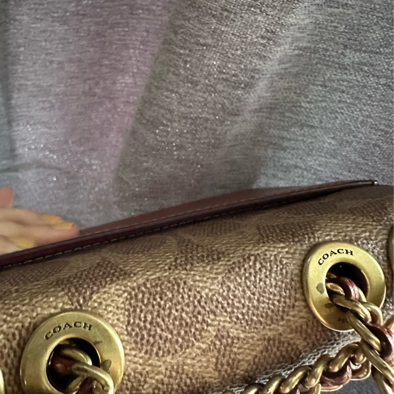 Coach madison 16 山茶花 老花 復古小方包-16