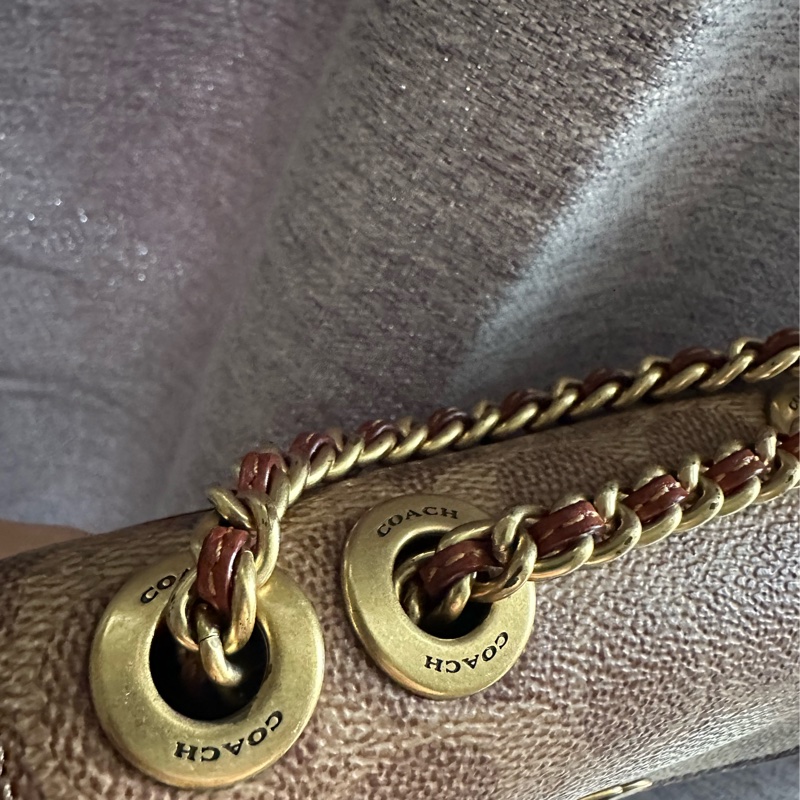 Coach madison 16 山茶花 老花 復古小方包-17