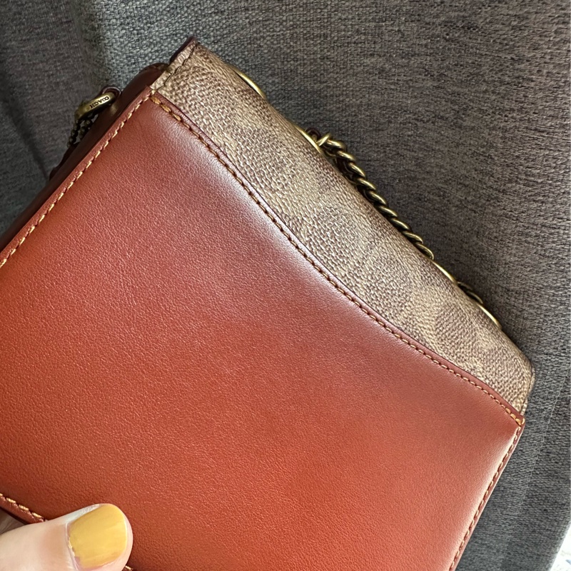 Coach madison 16 山茶花 老花 復古小方包-25