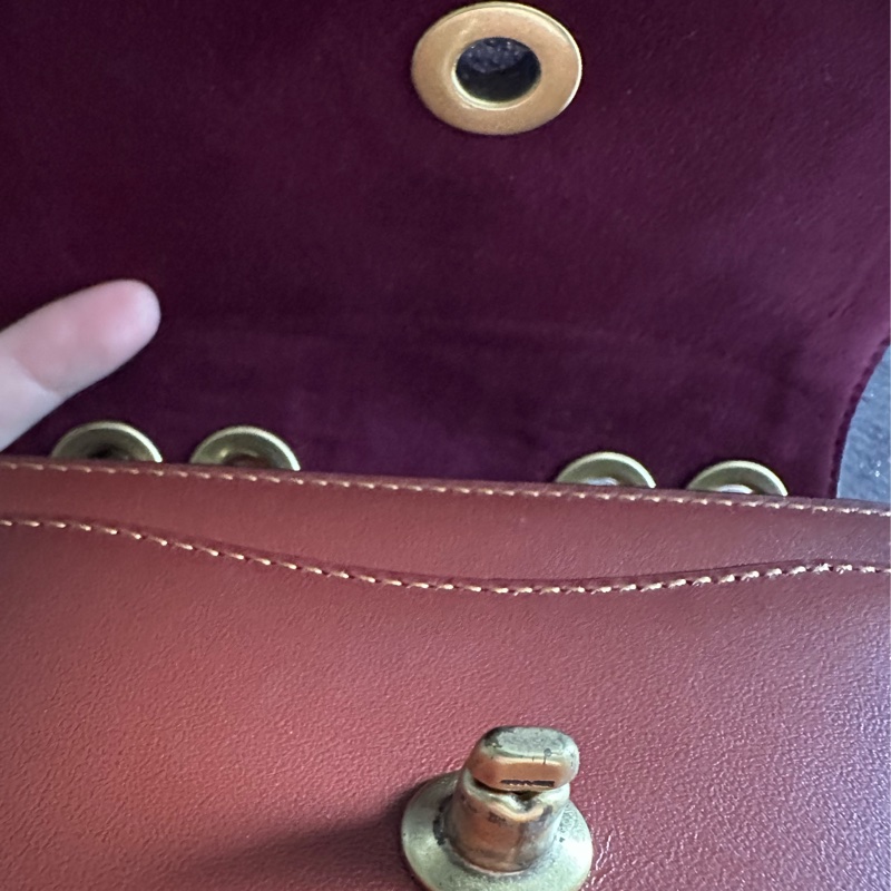 Coach madison 16 山茶花 老花 復古小方包-26