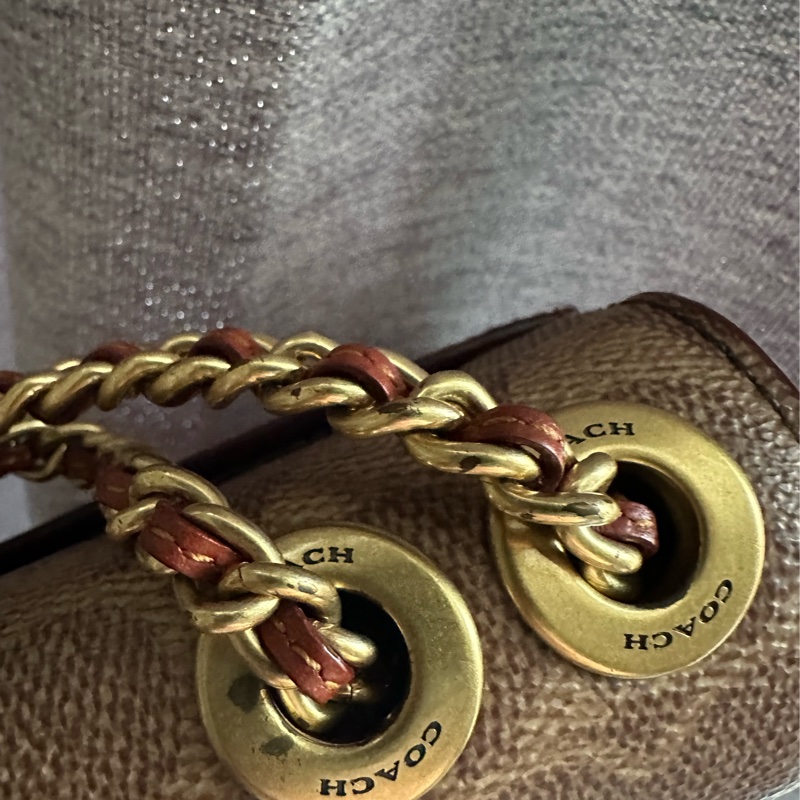 Coach madison 16 山茶花 老花 復古小方包-28