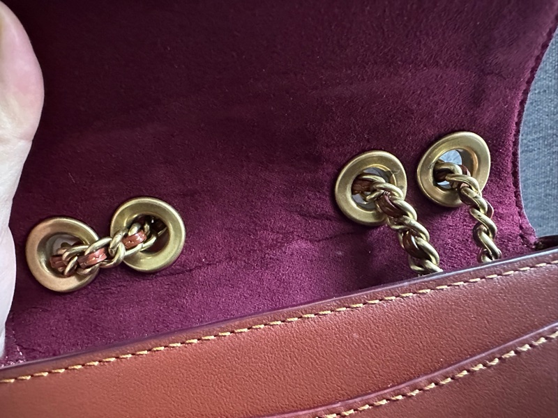 Coach madison 16 山茶花 老花 復古小方包-32