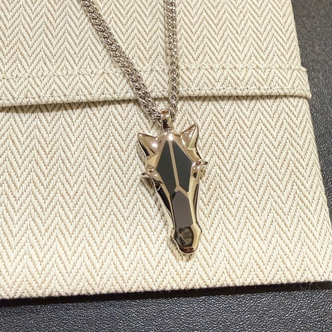 Hermes 男裝Destrier 馬頭造型項鏈