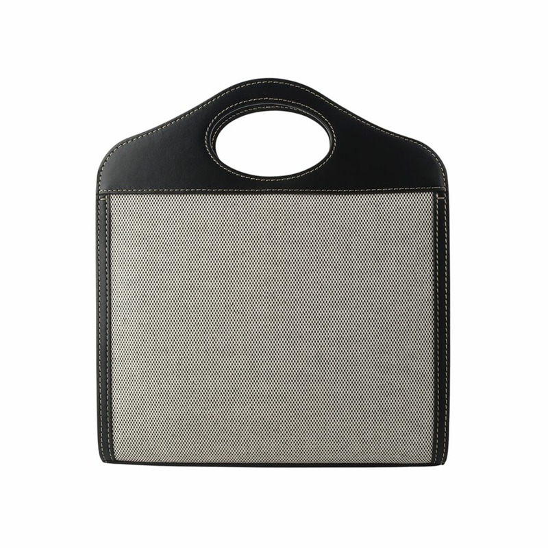 【包稅】BURBERRY 帆布雙色口袋迷你斜背包 8032437-2