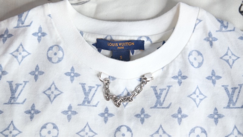 全新 Louis Vuitton 滿版logo短袖上衣-8