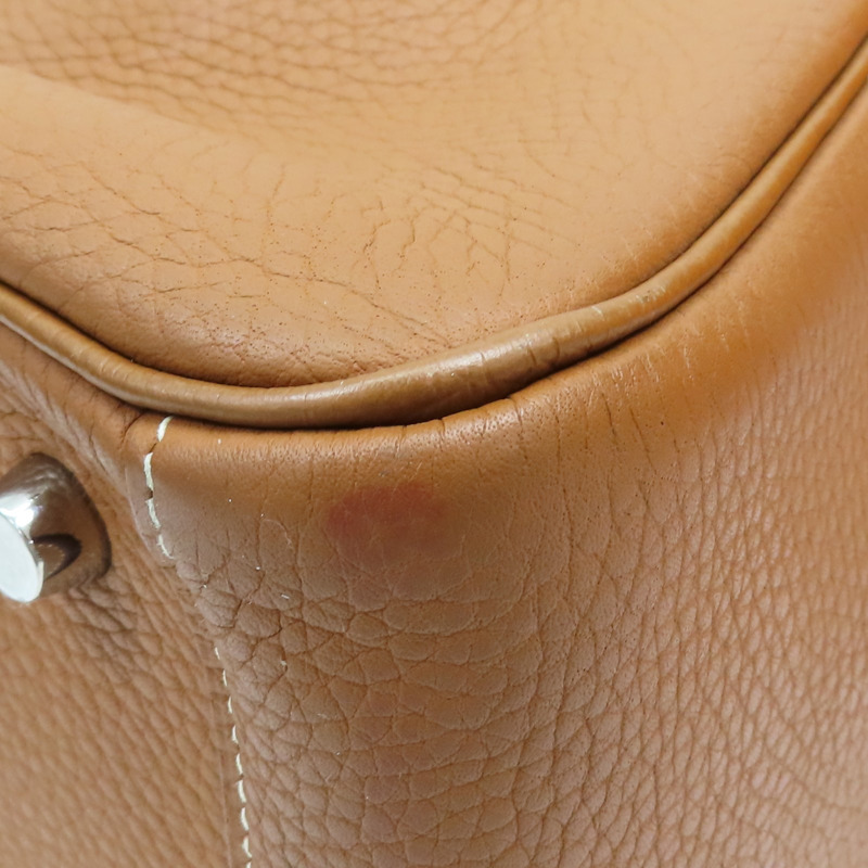 金棕色 Clemence 牛皮 Lindy 26 肩背包 Z刻 銀扣【HERMES 愛馬仕】 H073428CK37-9