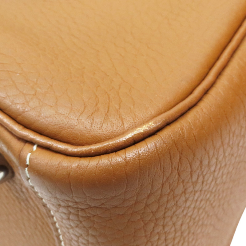 金棕色 Clemence 牛皮 Lindy 26 肩背包 Z刻 銀扣【HERMES 愛馬仕】 H073428CK37-11