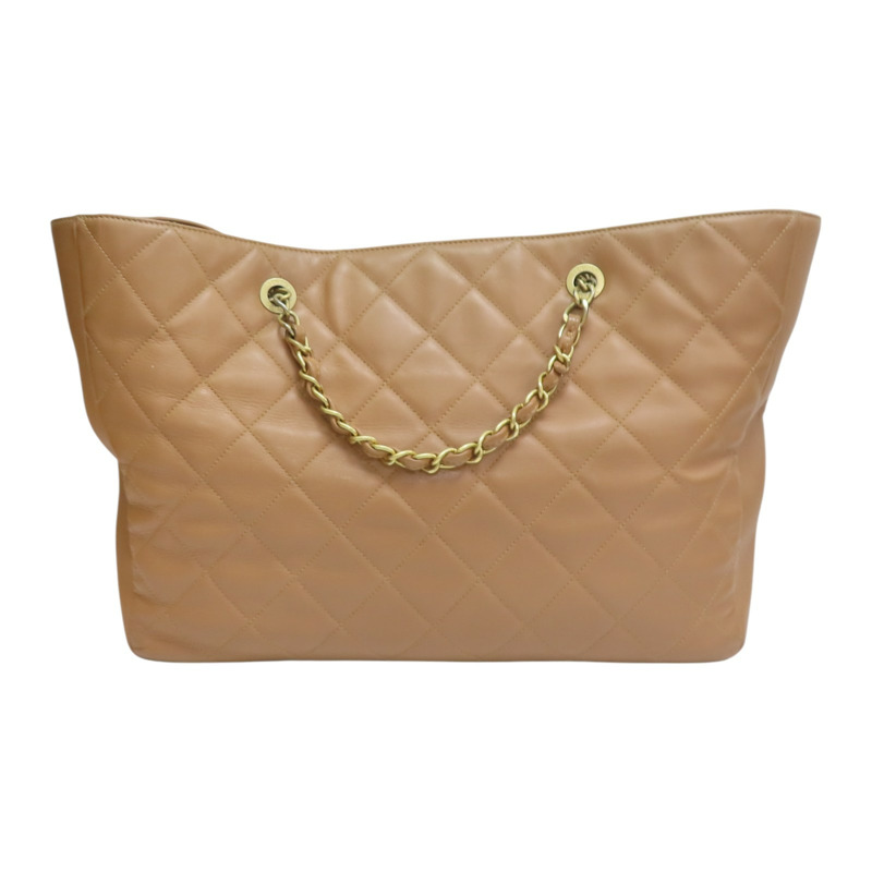 棕色 菱格紋 牛皮 肩背包【CHANEL 香奈兒】-1