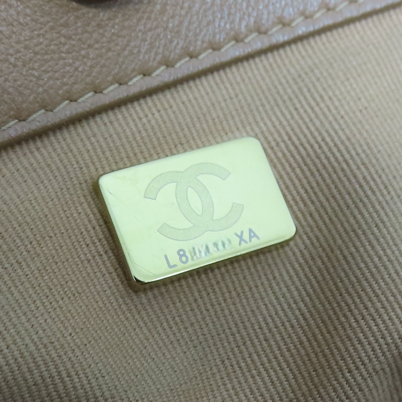 棕色 菱格紋 牛皮 肩背包【CHANEL 香奈兒】-8