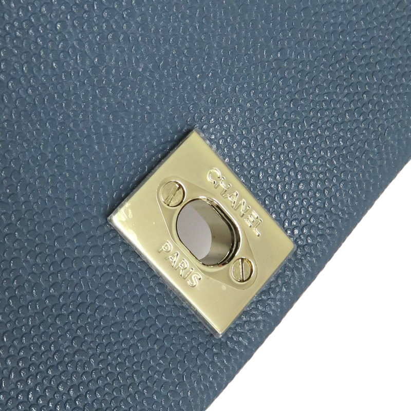 藍色 荔枝紋 牛皮 23K Duma 後背包 AS4398【CHANEL 香奈兒】 AS4398-9