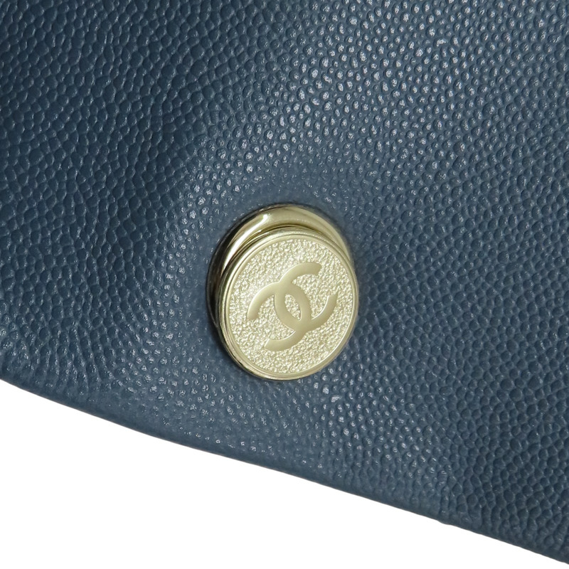 藍色 荔枝紋 牛皮 23K Duma 後背包 AS4398【CHANEL 香奈兒】 AS4398-11