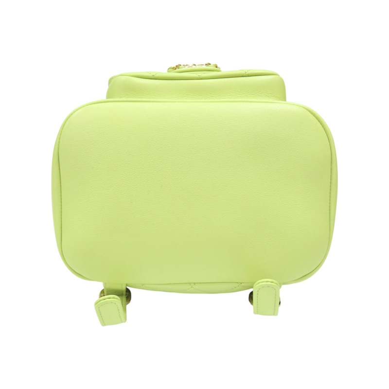 牛油果綠色 羊皮 23C Duma 後背包【CHANEL 香奈兒】 AS2908-3