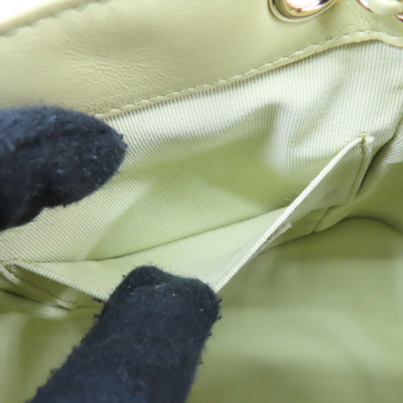 牛油果綠色 羊皮 23C Duma 後背包【CHANEL 香奈兒】 AS2908-6