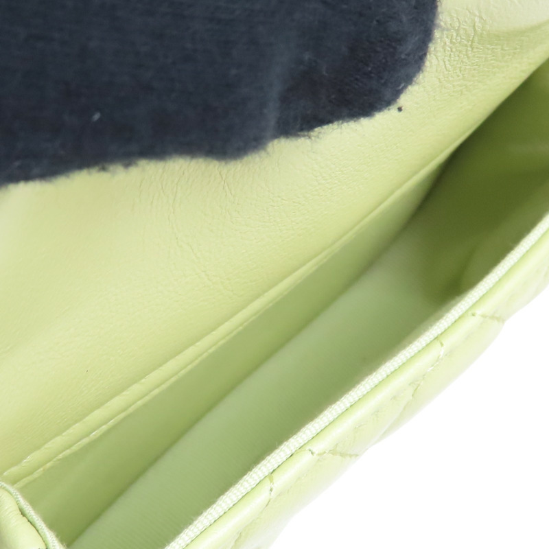 牛油果綠色 羊皮 23C Duma 後背包【CHANEL 香奈兒】 AS2908-7