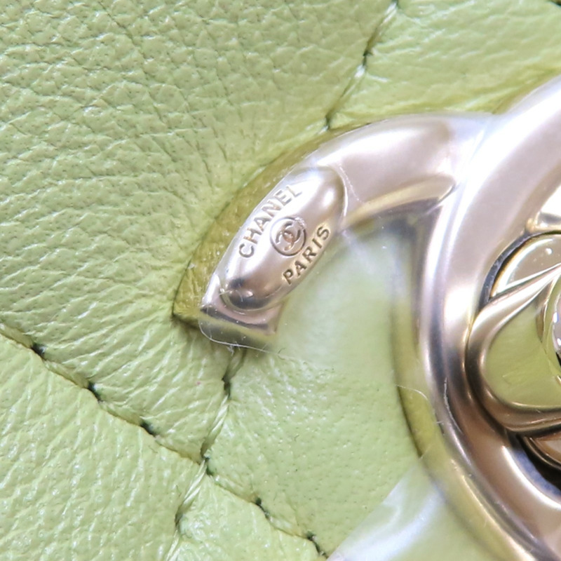 牛油果綠色 羊皮 23C Duma 後背包【CHANEL 香奈兒】 AS2908-8