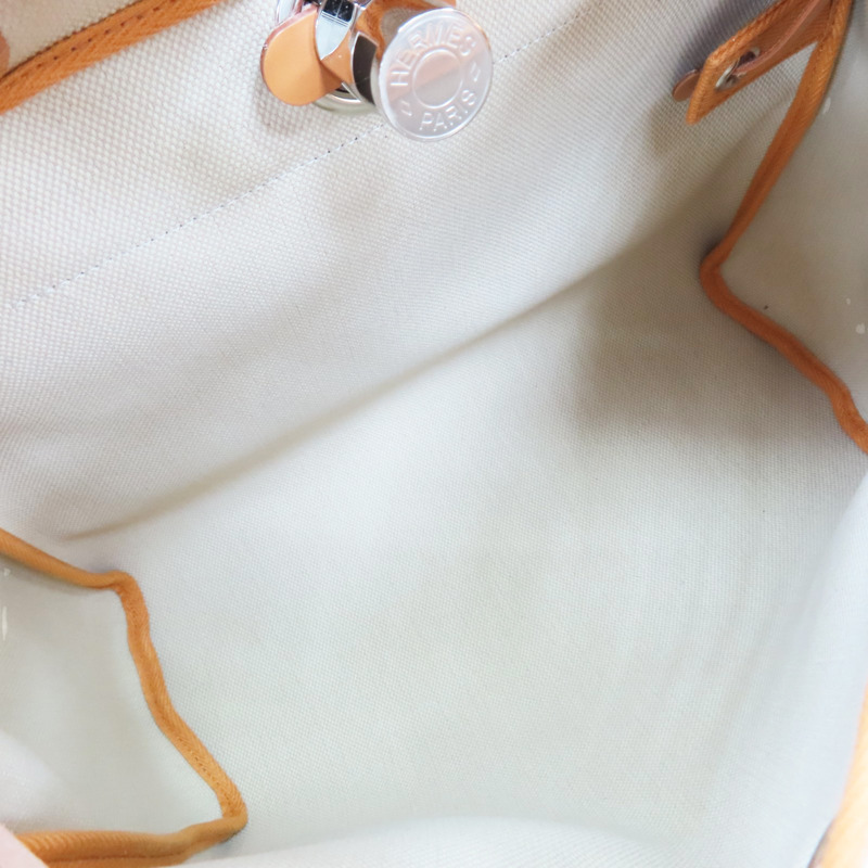 米色帆布 棕色牛皮 Herbag Zip 31 肩背包 W刻【HERMES 愛馬仕】-6