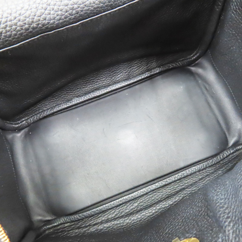 黑色 Clemence牛皮 Lindy 26 肩背包 Z刻 金扣【HERMES 愛馬仕】-4