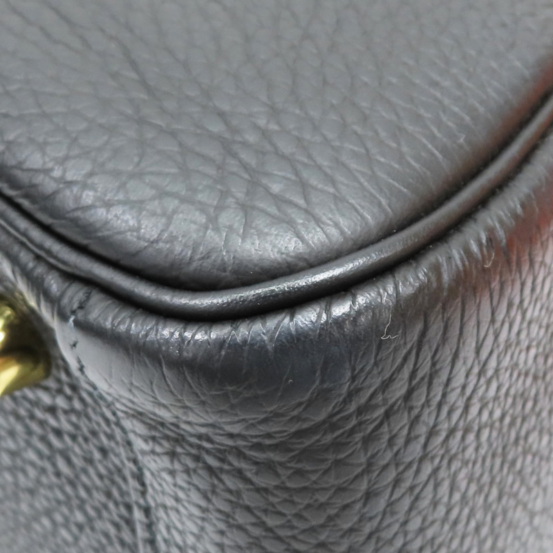 黑色 Clemence牛皮 Lindy 26 肩背包 Z刻 金扣【HERMES 愛馬仕】-9