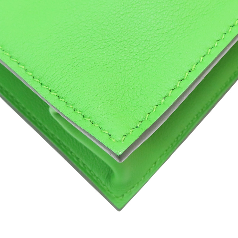 絲蘭綠 Swift牛皮 Kelly Danse II 肩背包 B刻 金釦【HERMES 愛馬仕】 H079233CCA8-8