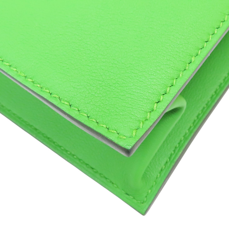 絲蘭綠 Swift牛皮 Kelly Danse II 肩背包 B刻 金釦【HERMES 愛馬仕】 H079233CCA8-11