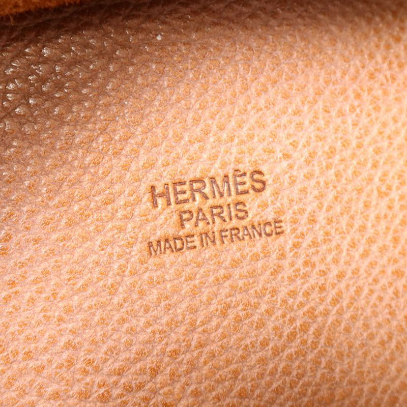 HERMES Barenia皮革Picotin MM金扣手挽袋Gold-5