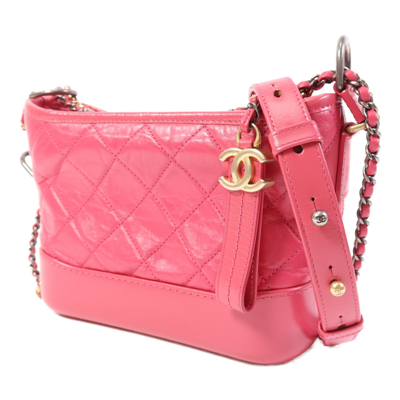 CHANEL 牛皮皮革Gabrielle Small鏈帶肩背袋-2