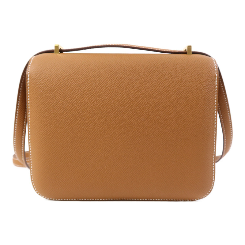 HERMES 牛皮皮革Mini Constance金扣肩背袋-1
