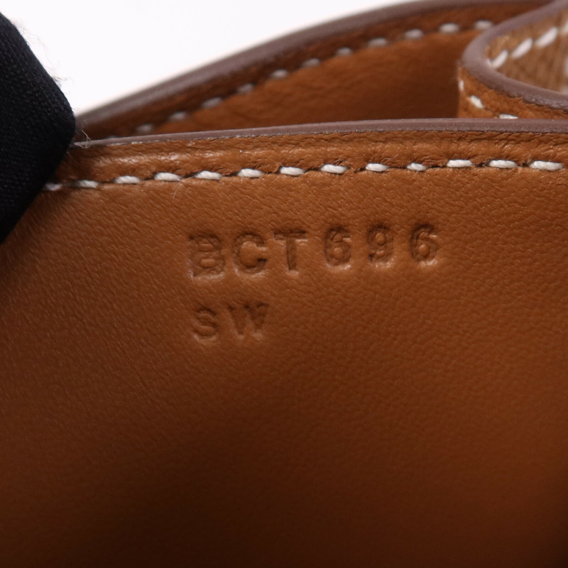 HERMES 牛皮皮革Mini Constance金扣肩背袋-6