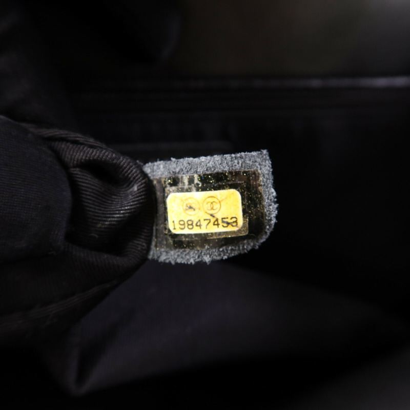 CHANEL 羊皮皮革Classic Flap Tote銀扣鏈帶肩背袋-7