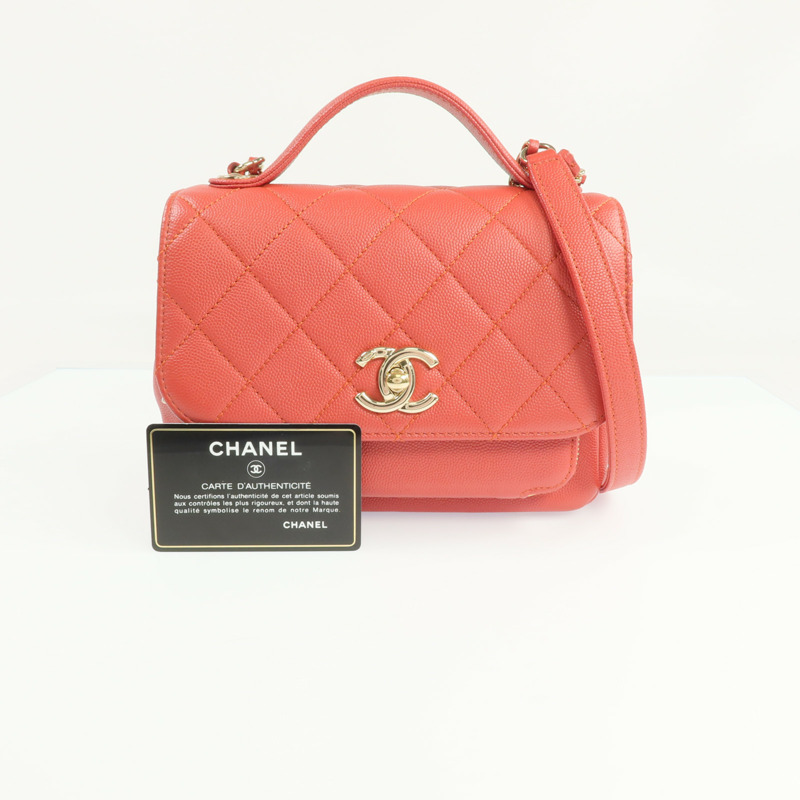 CHANEL 牛皮皮革2way Chain Shoulder Bag金扣手挽肩背兩用袋-8