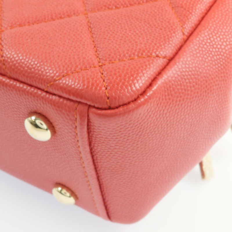CHANEL 牛皮皮革2way Chain Shoulder Bag金扣手挽肩背兩用袋-13